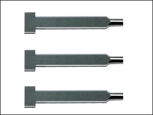 Carbide punches with flat