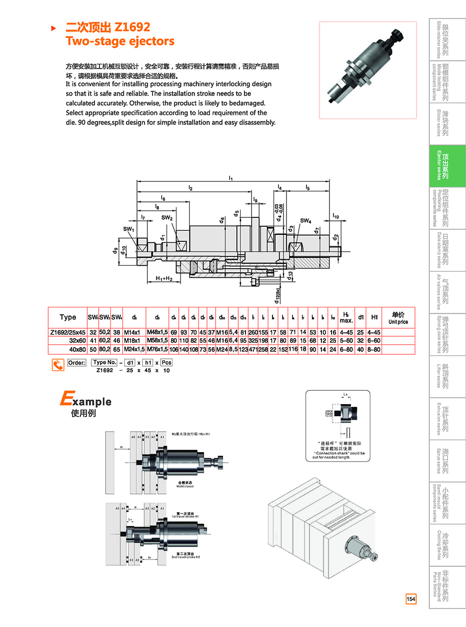 Two-stage ejectors Z1692 details