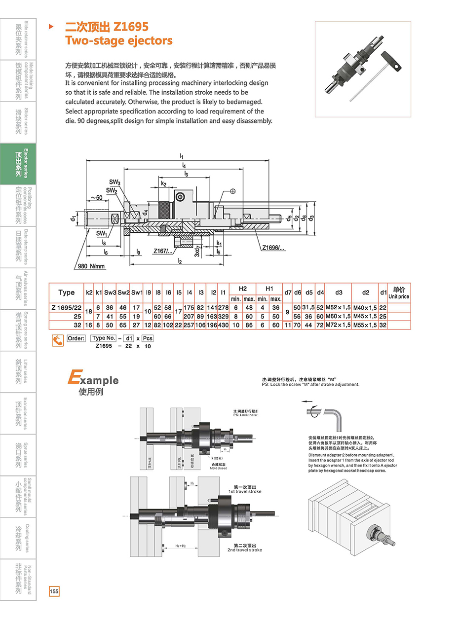 Two-stage ejectors Z1695 details