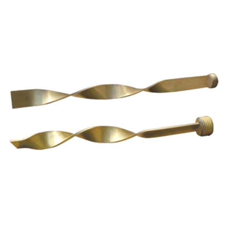 Spiral brass plug baffles BBS